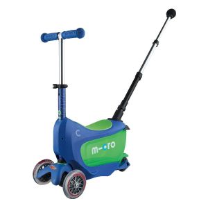 Беговел-самокат Micro Mini2go Canopy Deluxe Crystal Blue (синий)