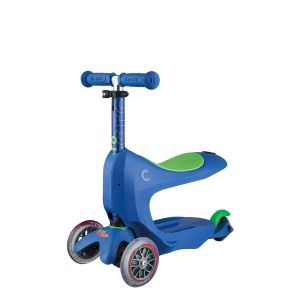 Беговел-самокат Micro Mini2go Canopy Deluxe Crystal Blue (синий)