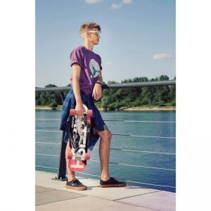 Скейтборд Fish Skateboards Cruiser Catfish 28" (червоний)