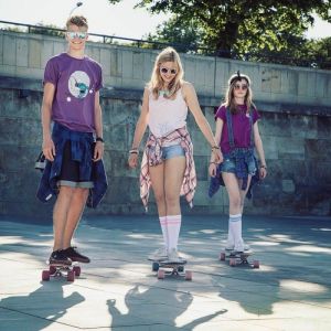 Скейтборд Fish Skateboards Cruiser Catfish 28" (червоний)