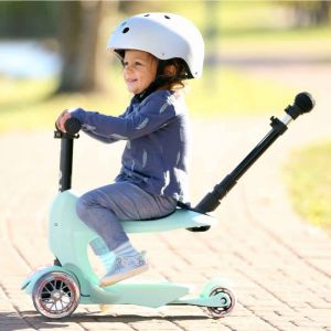 Беговел-самокат Micro Mini2Go Mint Deluxe Plus (мятный)