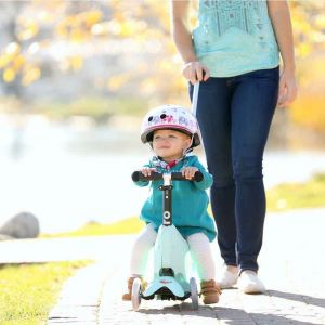 Беговел-самокат Micro Mini2Go Mint Deluxe Plus (мятный)