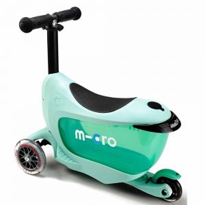Беговел-самокат Micro Mini2Go Mint Deluxe Plus (мятный)