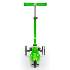 Самокат Mini Micro Deluxe Green LED (зеленый)
