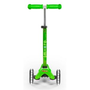 Самокат Mini Micro Deluxe Green LED (зеленый)