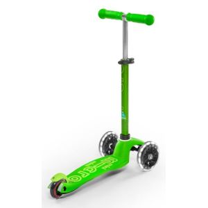 Самокат Mini Micro Deluxe Green LED (зеленый)