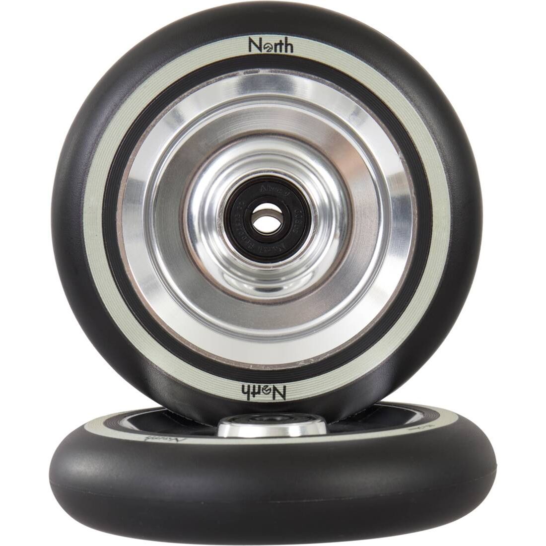 Колесо для трюкового самоката North Fullcore 110mm Pro Scooter Wheel (Silver - Black PU)