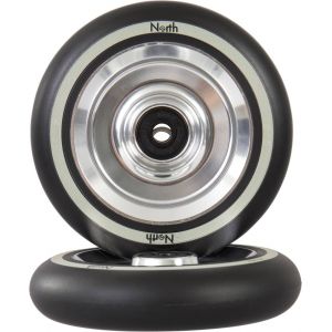 Колесо для трюкового самоката North Fullcore 110mm Pro Scooter Wheel (Silver - Black PU)