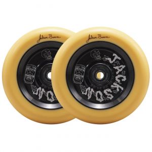 Колесо для трюкового самокату North Jackson Brower 110mm Signature Pro Scooter Wheel (Pastel Orange - Matte Black)