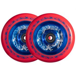 Колесо для трюкового самоката North Leon Lindgren 110mm Signature Pro Scooter Wheel (Red - Blue)