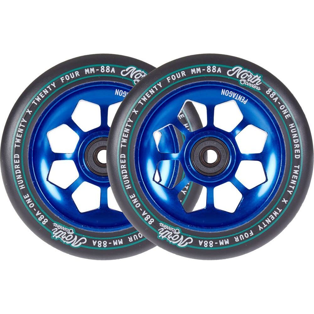 Колесо для трюкового самокату North Pentagon 120mm Pro Scooter Blue