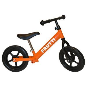 Беговел Frutti 12" Orange black wheels (оранжевый/черный)