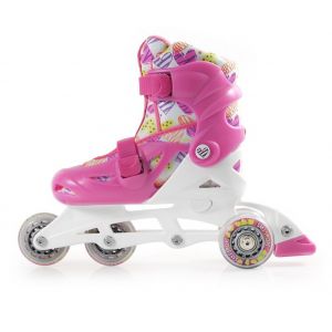 Детские ролики SMJ Sport Hearts 2 в 1 (розовый)