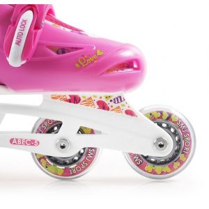 Детские ролики SMJ Sport Hearts 2 в 1 (розовый)