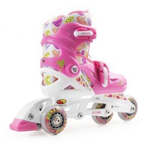 Детские ролики SMJ Sport Hearts 2 в 1 (розовый)