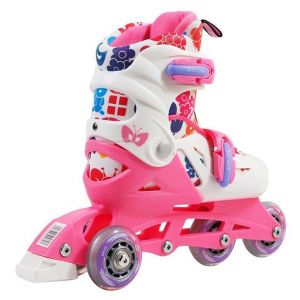 Детские ролики SMJ Sport Friends 2 в 1 (розовый)