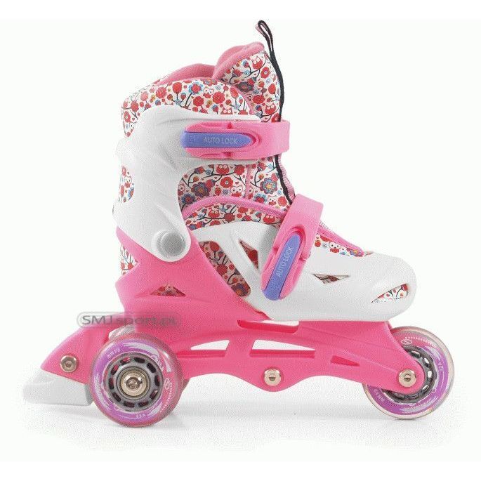 Дитячі ролики SMJ Sport Owl 2 в 1 (рожевий)