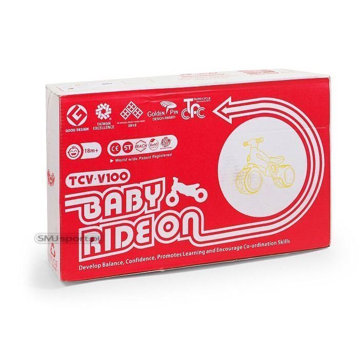 Біговел TCV Baby Ride On V100B (чорний) з підставкою