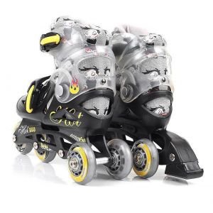 Детские ролики SMJ Sport Boy 2 в 1 (черный)