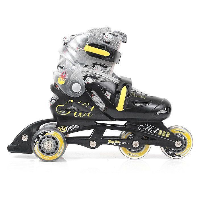 Детские ролики SMJ Sport Boy 2 в 1 (черный)
