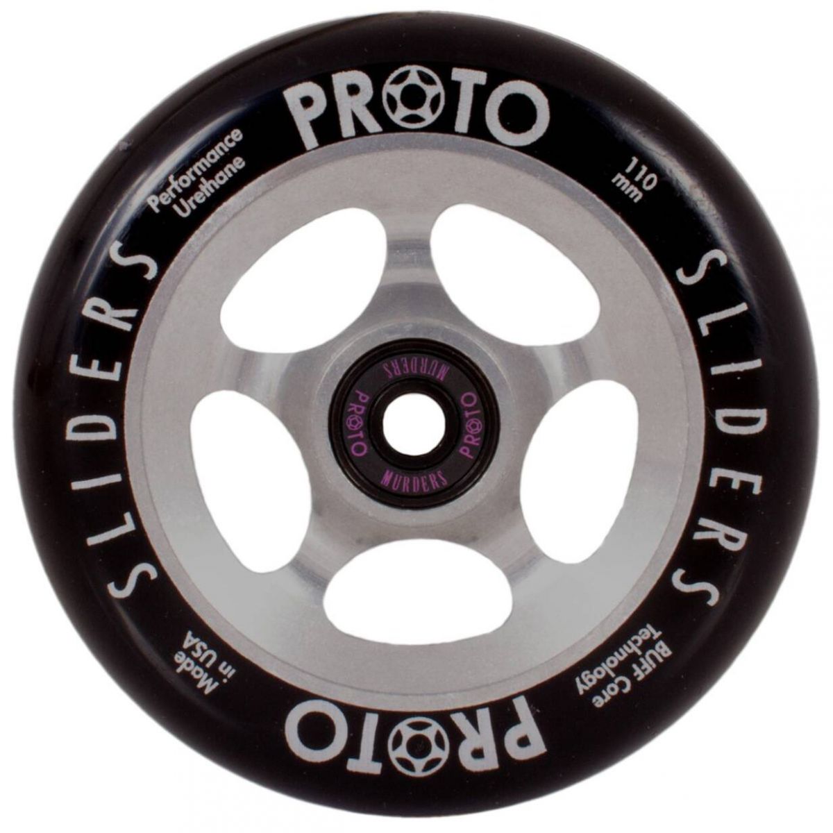 Колесо для трюкового самокату Proto Slider Pro Scooter Wheel (Black On Raw)