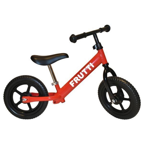 Біговел Frutti 12" Cherry black wheels (червоний/чорний)