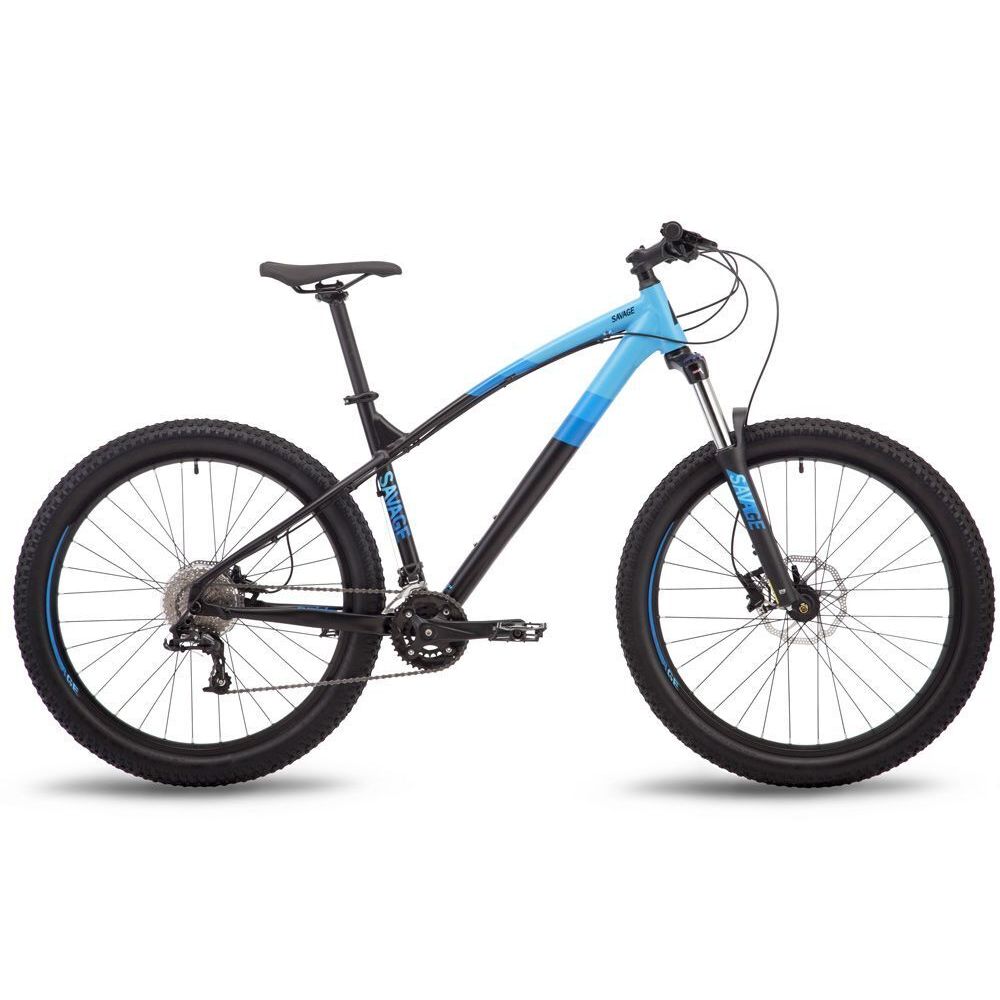 Велосипед 27,5" Pride SAVAGE 7.2 чорно-синій 2018