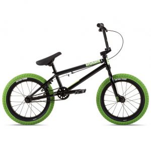 Велосипед Stolen Agent 16" 2021 BMX Freestyle Bike (black-neon green tires)