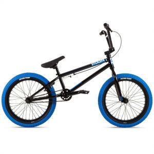 Велосипед Stolen Agent 18" 2021 BMX Freestyle Bike (black-dark blue tires)