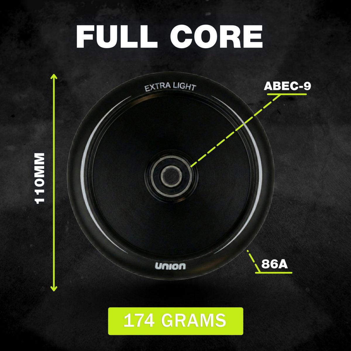 Колесо Union Super Light Wheel 110mm (Black)