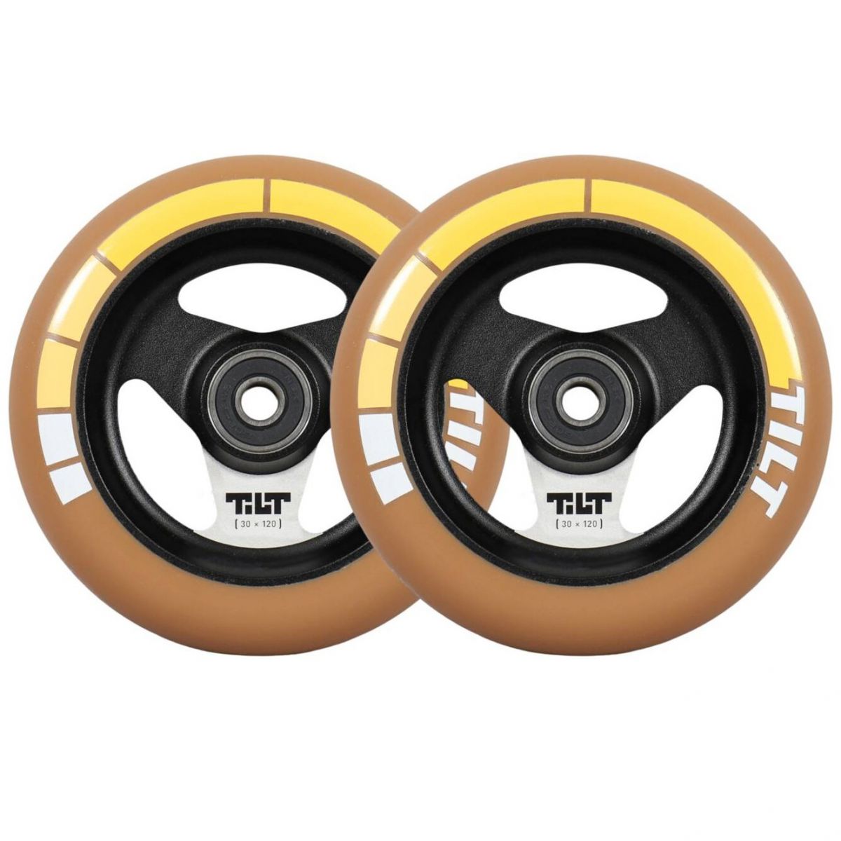 Колесо для трюкового самоката Tilt Stage I 120 mm - 24 mm Pro Scooter Wheel (Gold stripe)