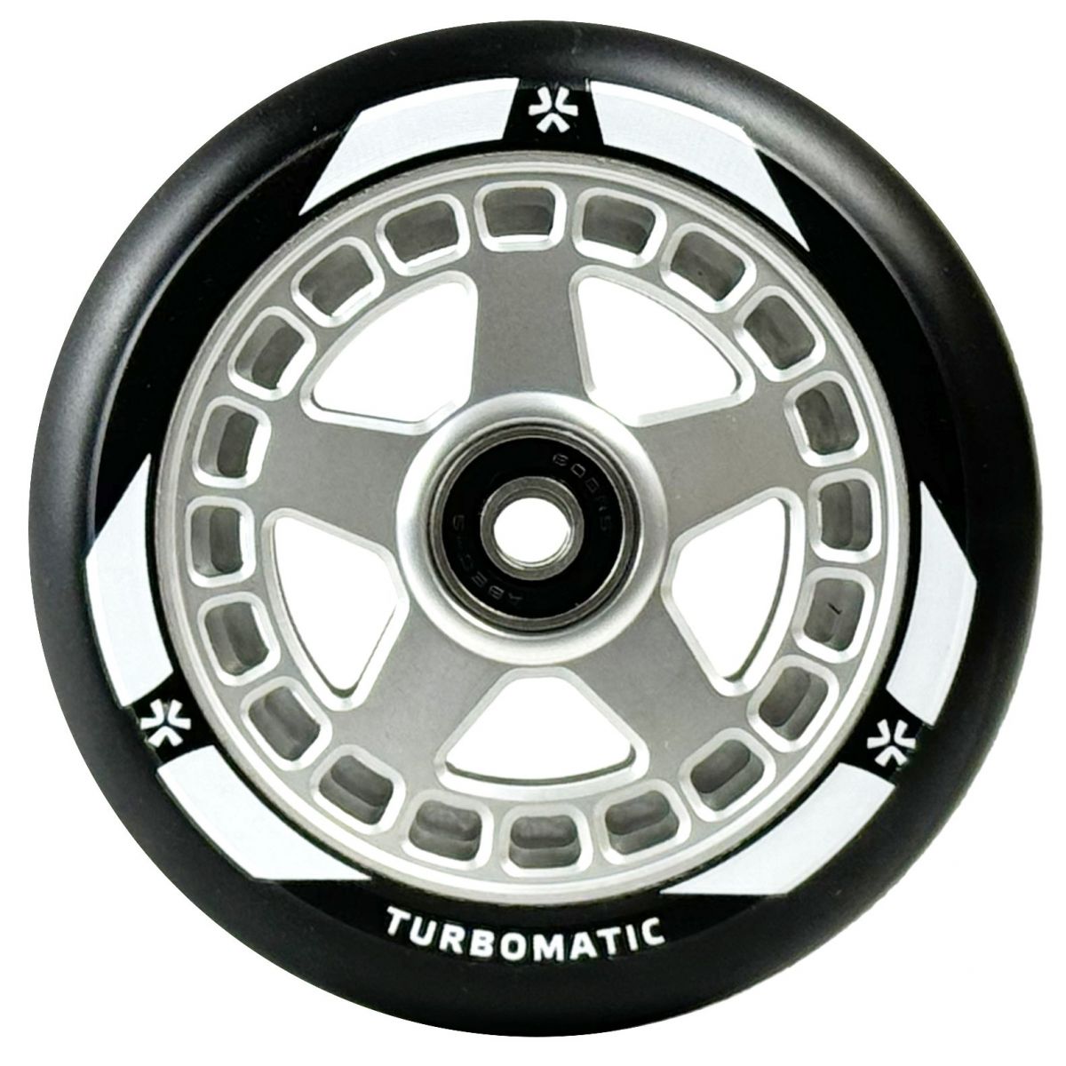 Колесо для трюкового самокату Union Turbomatic V2 Wheel 110mm (Black-Silver)