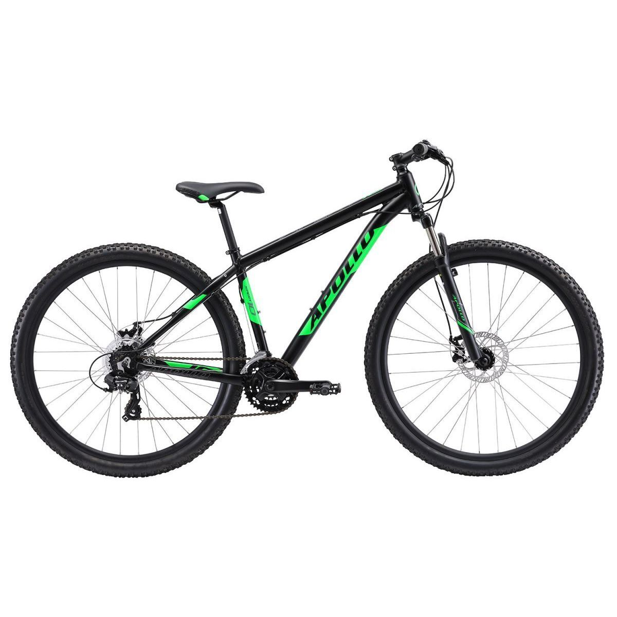 Велосипед 29" Apollo XPERT 10 2019 Matte black/green/grey (матовий чорний)
