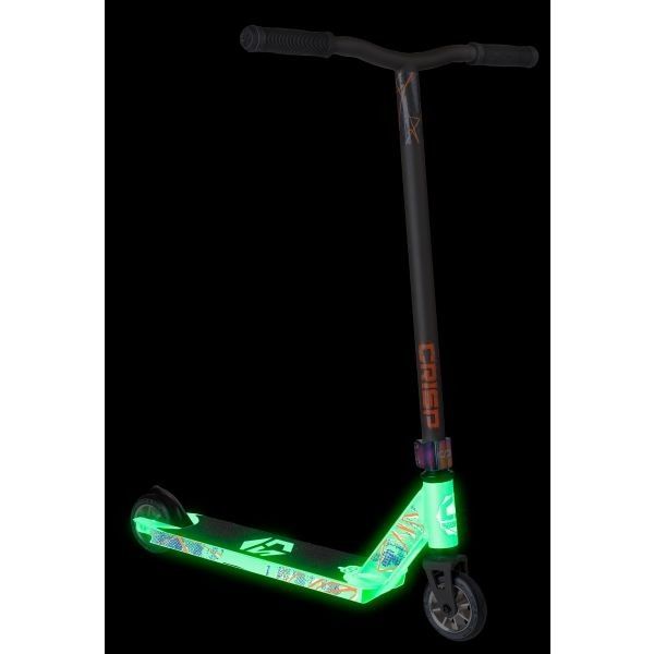 Трюковий самокат Crisp Scooters Blaster Glow In The Dark White-Satin Grey